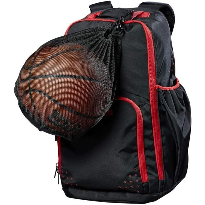 Міні-гумовий баскетбольний м'яч Wilson Unisex-Adult FIBA 3X3 (матчевий м'яч, комплект із сіткою для м'ячів)