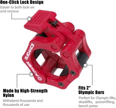 Фіксатори для олімпійської штанги 50 мм, ідеальні для кроссфіту
