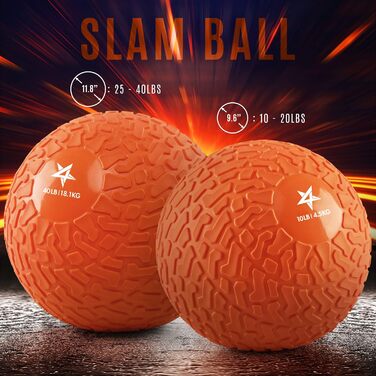 4All Slam Ball 4,5 кг, помаранчевий, для сили та тренувань