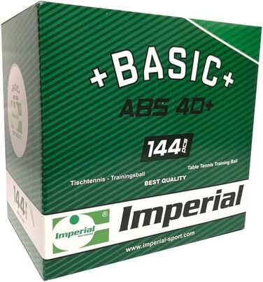 М'яч для настільного тенісу Imperial ABS Basic 40 Білий Тренувальний