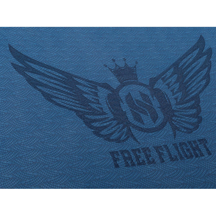 Килимок для йоги та фітнесу FREE FLIGHT, нековзкий, 1,5 см, з отворами для підвішування, висока щільність, сертифікат SGS