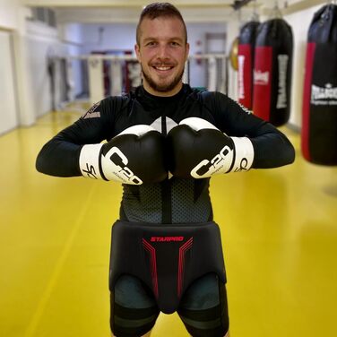 Захист паху Starpro для MMA, боксу, кікбоксингу, тайського боксу, тхеквондо, карате, спарингу, чоловічий протектор, чорний