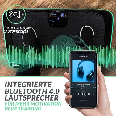 Вібраційна пластина 4D, магнітна терапія, Bluetooth, вигнута конструкція"