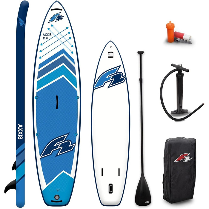 Сап-борд AXXIS SUP 11,6' 2024, синій, з веслом, сумкою та насосом