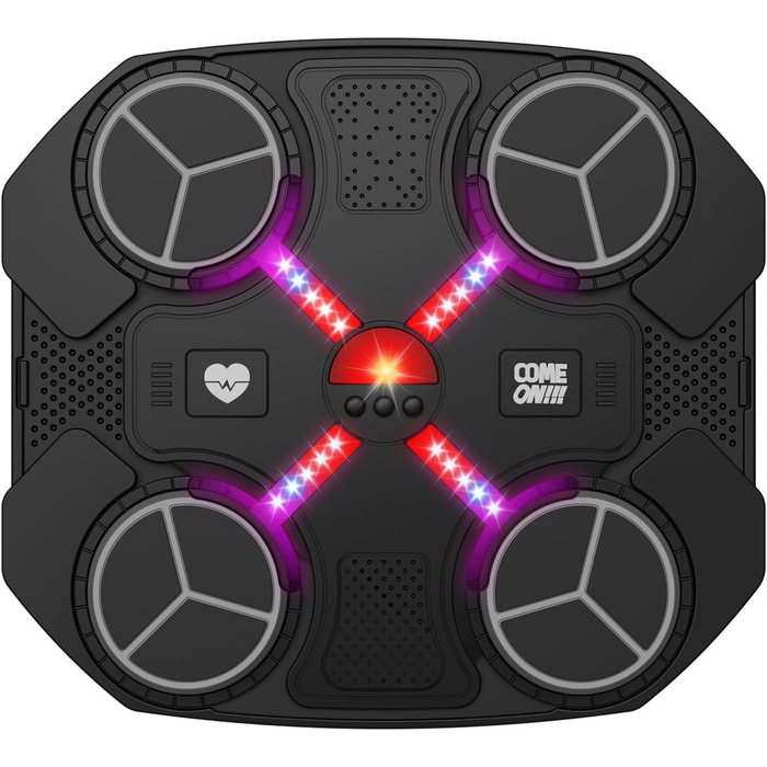 Музична коробка-машина Bluetooth, настінна, з 3 швидкостями, підсвіткою, рукавичками, подушкою, акумулятором, для дітей, подарунок (чорна)