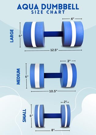 Гантелі Bintiva Aqua для водної гімнастики, 1 пара