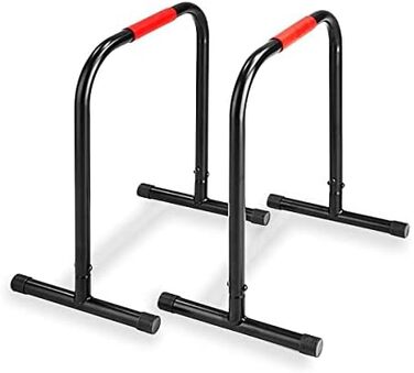 FFitness Barre Parallele, Nero Rosso, One Size, FFitness Barre Parallele, Nero Rosso, One Size