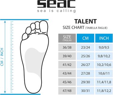 Ласти SEAC Talent Unisex для дайвінгу та полювання 36/38 Black