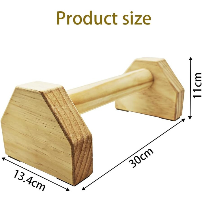 Зручні для суглобів нековзні паралетки для гімнастики, ручки для віджимань дерев'яні паралетки Gravity Fitness, ручні насоси 30 см, для фітнесу, гімнастики, аеробіки, бодібілдингу, не ковзають, 2 шт.