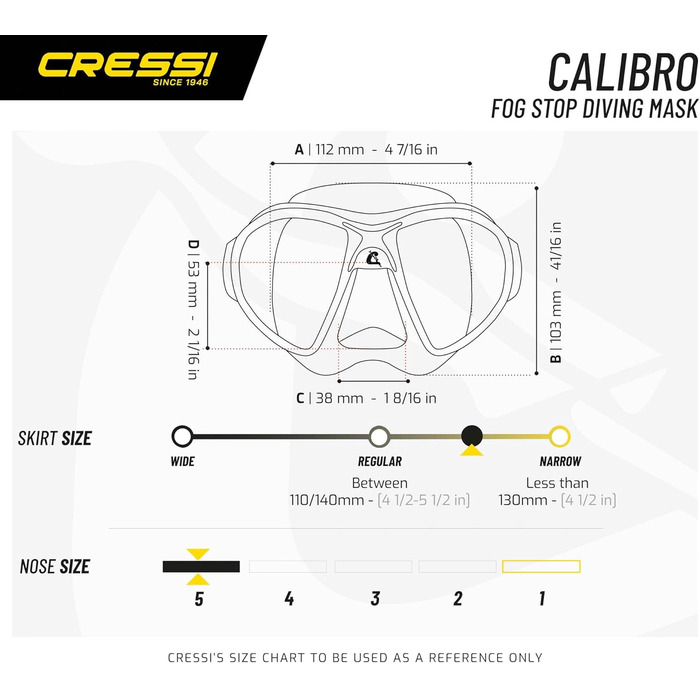 Маска для дайвінгу Cressi Calibro зелена/зелена