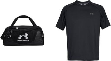 Сумка Under Armour Undeniable 5.0, чорна, 101 л (75 x 36 x 35.9 см) (Комплект з тренувальною сорочкою вільного крою)