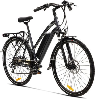 Велосипед VecoCraft Athena E-Bike 28', 36В, 250Вт, Shimano 8-шв., чорний