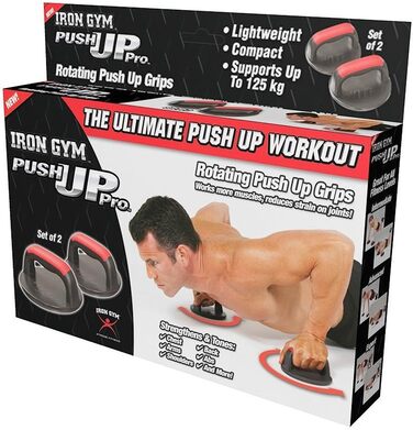 Ручки для віджимань Push Up Pro Iron Gym, чорні (IGPUSH-MC6)