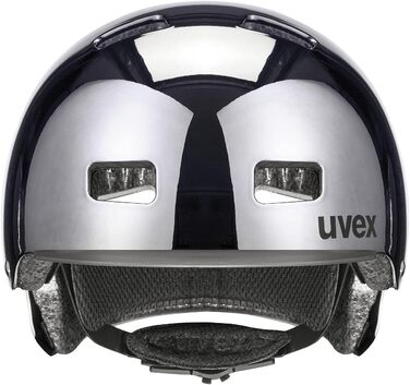 Велошолом Uvex HLMT 5 Bike Pro Chrome для міста, унісекс, з індивідуальним регулюванням та покращеною вентиляцією