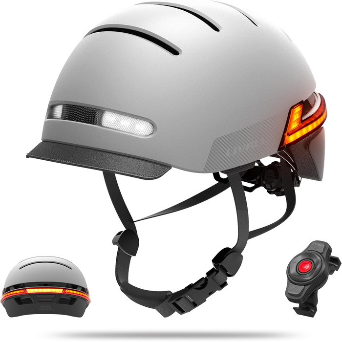Розумний велосипедний шолом LIVALL BH51M Neo з Bluetooth, динаміками, мікрофоном, смарт-індикаторами, візором та датчиком падіння