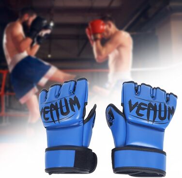 Рукавички Perfeclan Shock Absorbing MMA, міцні, PU, півпальця