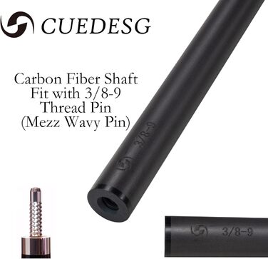Кий для більярду CUEDESG, дерев'яний стік