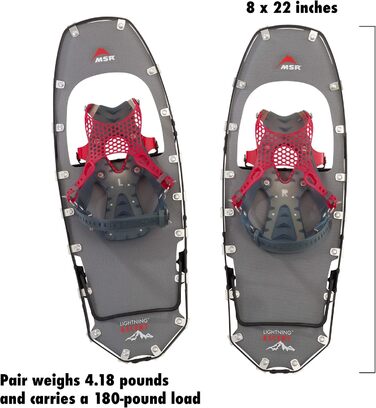 Снігоступи MSR Lightning Ascent 22, ультралегкі, кобальтово-сині