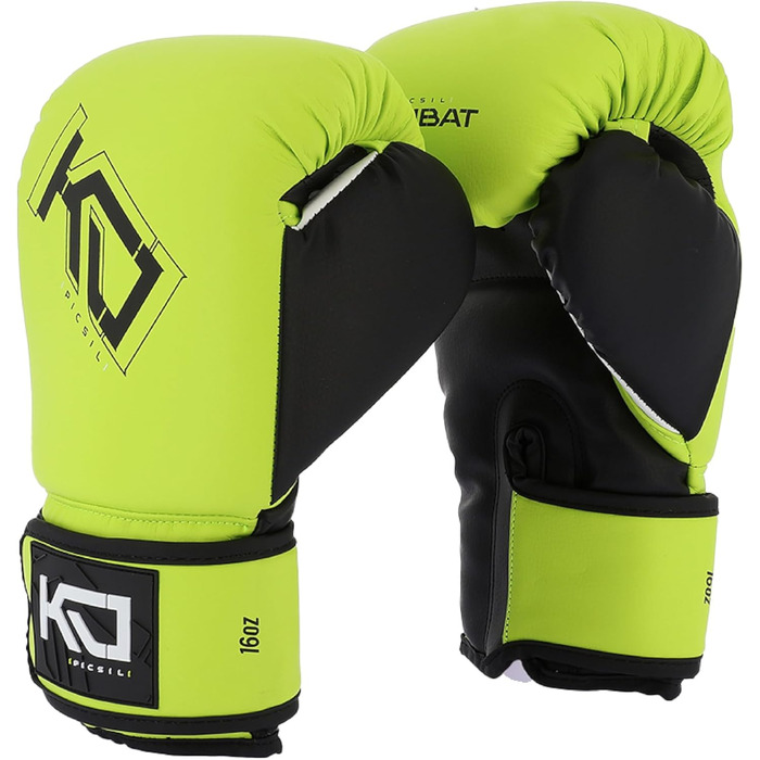 Боксерські рукавички Picsil Kombat Kyros 10oz, для тренувань і боїв з Муай Тай, ММА, кікбоксингу, унісекс, Citrus