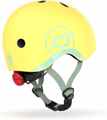 Дитячий шолом Scoot and Ride з регульованими ремінцями, матове покриття, розмір XXS, LED-світло, м'яка флісова підкладка для додаткового захисту