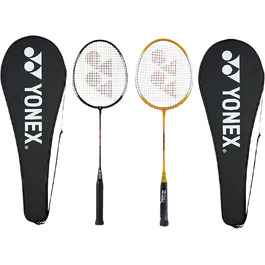 Ракетки для бадмінтону Yonex GR 303, 2 шт. з чохлом (жовт/чорн)