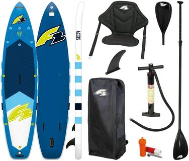 Надувна SUP-дошка F2 AXXIS Blue 11'6 з веслом, насосом і сумкою