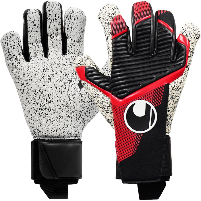 Рукавички Uhlsport Powerline Supergrip Hn (р. 9, чорн/черв/білі)