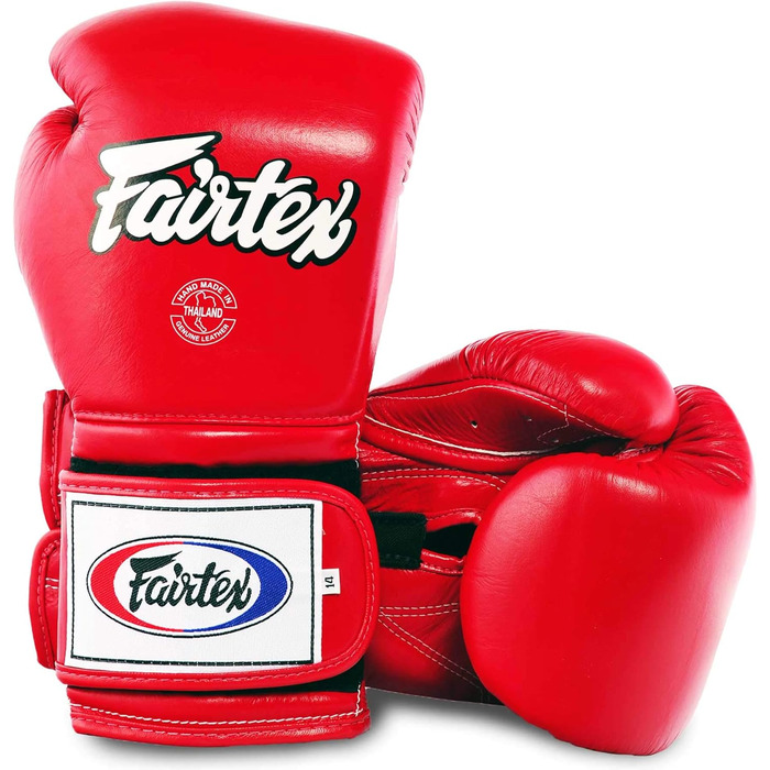 Боксерська рукавичка Fairtex BGV9 - мексиканський стиль, червона, 14 унцій