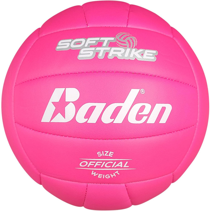 Волейбольний м'яч Baden Soft Strike внутрішній/зовнішній, рожевий