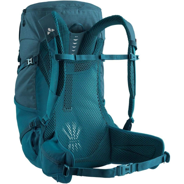 Туристичний рюкзак VAUDE Brenta 30 л, водовідштовхувальний, з дощовиком, для жінок і чоловіків, зручний трекінговий рюкзак із практичними відділеннями, синій