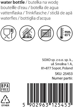 Пляшка для води MOMO WAY Super Mama Тританова пляшка для води з контейнером для фруктів Багаторазовий подарунок матері без BPA із закриттям в 1 клік Super Mama Super Mama (600 мл, Super Dad 600 мл)