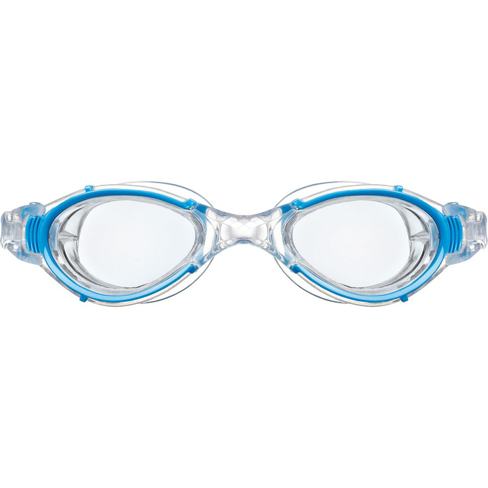 Окуляри для плавання Nimesis Crystal, UV захист, антифог, Clear-Lightblue