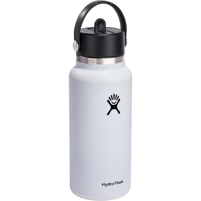 Пляшка для води Hydro Flask з широким горлом, кришка з трубочкою, індиго, 1,2 л