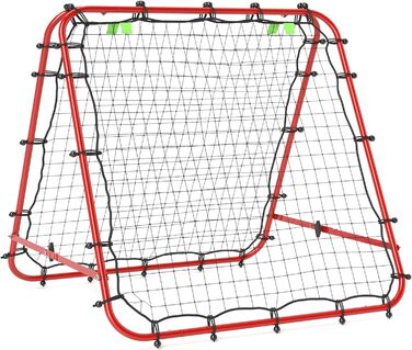 Відскік HOMCOM Football Rebounder, двосторонній, 100x95x90 см, Червоний