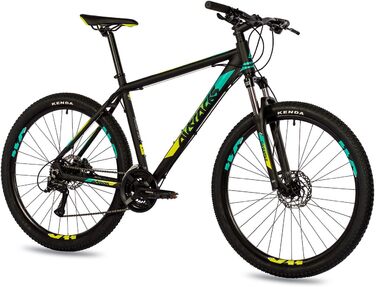 Чоловічий гірський велосипед Airtracks 27,5 дюймів Hardtail MTB Bike MB.2725 Shimano Acera 21 швидкісний перемикач - висота рами 46 см і 51 см - модельний рік 2024 51 см (висота 180-190 см)