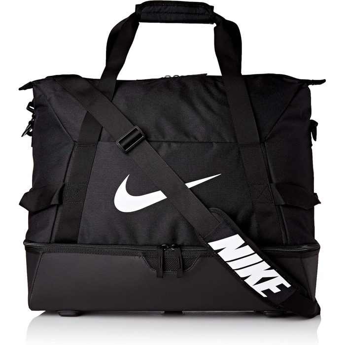 Спортивна сумка Nike Unisex Academy Team Hardcase, чорна/чорна/біла, 50 x 33 x 41 см (52 л)