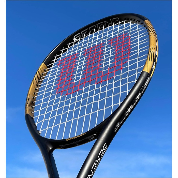 Ракетка для дорослих Wilson Serena Elite 103, чорна/золота ручка 1 (4 1/8')