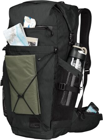 Рюкзак Jack Wolfskin Wandermood Rolltop 30 л унісекс, для туризму, чорний