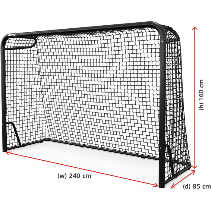 Ворота BERG Football 180/240/300 см, з сіткою та лічильником очок