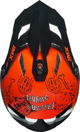 FMX-02 Мотошолом для бездоріжжя, 2 розміри, EPS, знімні щоки, регульований козирок, знімна підкладка