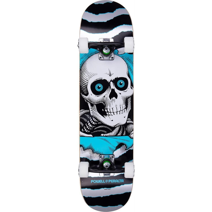 Скейтборд Powell Peralta Ripper сріблястий/світло-блакитний 7,75x31,08'