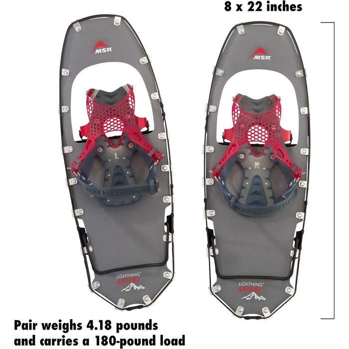 Снігоступи MSR Lightning Ascent 22, ультралегкі, кобальтово-сині