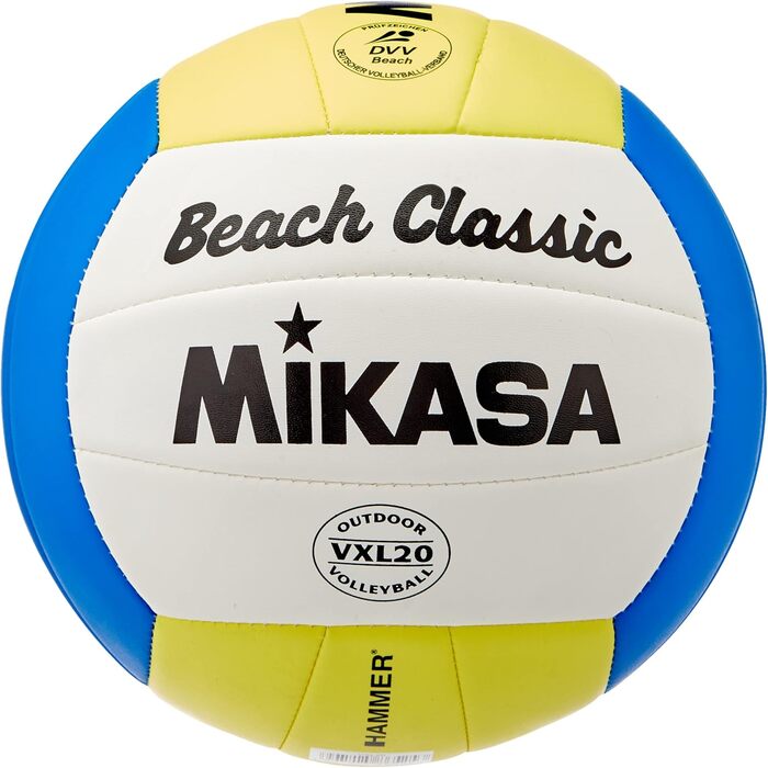 М'яч волейбольний Mikasa Beach Classic, розмір 5, різнокольоровий