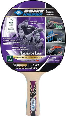 Невідомий DONIC SCHILDKRT TT Stick Legends 800 FSC Без кольору