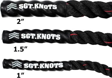 Скакалка SGT KNOTS з обтяженням, 2,5-5,1 см, 10 футів