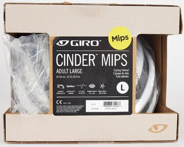 Шолом Giro Cinder MIPS, білий, розмір L