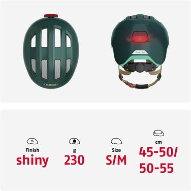 Дитячий велосипедний шолом ABUS Smiley 3.0 ACE LED з підсвіткою