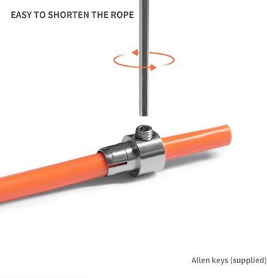 Hererope 1/2 фунта регульоване важке скакалка для фітнесу, зручна ручка, міцний кабель, для чоловіків і жінок, для схуднення та кардіо