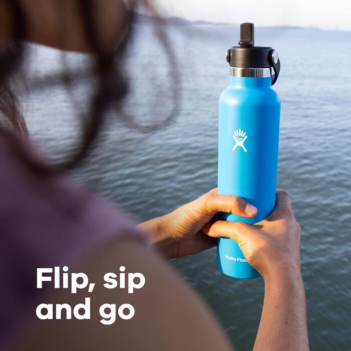 Термобутилка Hydro Flask 680 мл з трубочкою Standard-Flex, Moonshadow