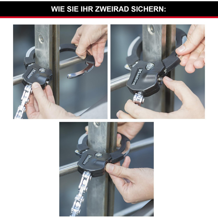 Замок-кабель MASTER LOCK з ключем 1 м, синій – для самокатів, велосипедів, дитячих візків, спорядження